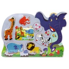 Деревянная игрушка Altacto Пазл - "Большой слон"