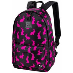 Рюкзак / ранец / портфель школьный/для мальчика / девочки Brauberg Positive универсальный, потайной карман, Pink Rabbits, 42х28х14 см