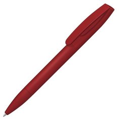 Шариковая ручка Coral Gum с прорезиненным soft-touch корпусом и клипом, красный UMA