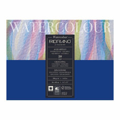Fabriano Блок для акварели "Watercolour" 300г/м2 36x48см Grain fin \ Cold pressed 20л склейка по 4 сторонам