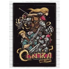 Картина по номерам на холсте игра Contra Contra Hard Corps (Sega, Сега, 16 bit, 16 бит, ретро приставка) - 9862 В 60x40