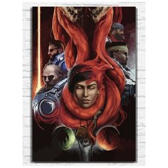 Картина по номерам на холсте игра Gears of War Judgement (PS, Xbox, PC, Switch) - 9810 В 60x40