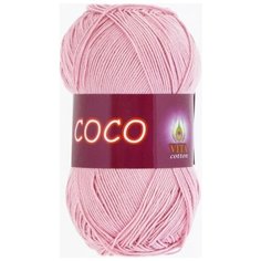 Пряжа хлопковая Vita Cotton Coco (Вита Коко) - 10 мотков, 3866 чайная роза, 100% мерсеризованный хлопок 240м/50г