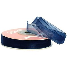Лента капрон (органза) IDEAL шир.12мм цв.1065 т. синий уп.27,4 м