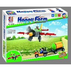 Конструктор JILEBAO Happy Farm "Кукурузник для обработки полей" 6006 / 170 деталей Panawealth Inter Holdings