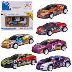 Машинка Junfa Гоночная инерционная металлическая 6 видов