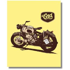 Картина по номерам " Motorbike Мотоцикл " на холсте с подрамником 40х60