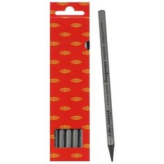 Карандаш акварельный KOH-I-NOOR Progresso, в лаке, в картонной упаковке, черный, 1 шт