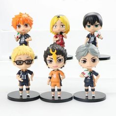 Фигурка / Статуэтка Haikyuu! Волейбол! набор из 6 штук Redweeks