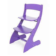 Растущий стул детский для школьника Друг Кузя, модель Павлин, фиолетовый