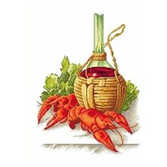 Набор для вышивания Сделано с любовью "Яркое впечатление" 30x40 см, Напитки Еда Натюрморты