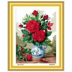 Набор для вышивания "Букет роз" ВанГогВоМне, 38x48 см