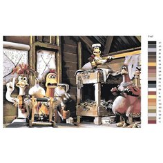 Картина по номерам Т147 "План "Побег из курятника", 60x90 см Brushes Paints