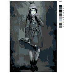 Картина по номерам V-193 "Игра Tiny Bunny. Полина Морозова" 50х70 Brushes Paints