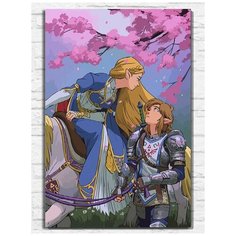 Картина по номерам на холсте игра Legend of Zelda - 11374 В 60x40