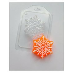 Пластиковая форма для мыла Снежинка 1 Hobby Page
