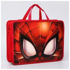 Папка с ручками А4, 33х24х8 см, пластик, Человек-паук Marvel