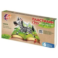 Пластилин Луч. ZOO. 6 цветов, 1 шт