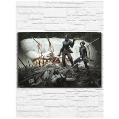 Картина по номерам на холсте Игра Dishonored (PS 5, PS 4, PS 3, Xbox 360, Xbox ONE, PC, ios) - 9412 Г 60x40