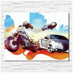 Картина по номерам на холсте игра Burnout Paradise - 11586 Г 30x40