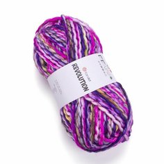 Пряжа YARNART Revolution, YarnArt, фукси принт - 1605, 20% шерсть, 80% акрил, 3 мотка, 150 г, 75 м.