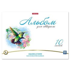 ErichKrause Альбом для акварели А4 10л 180г/м2 на клею ErichKrause Birds