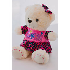 Плюшевая игрушка медведица Линда в платье Нет бренда