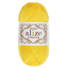 Пряжа "Forever" 100% микрофибра акрил 300м/50гр (110 желтый) Alize