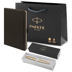 Ручка Parker Jotter Monochrome оригинал, ежедневник А5 и в подарок фирменный пакет Паркер