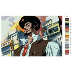 Картина по номерам V-408 "Аниме: Ковбой Бибоп (Cowboy Bebop). Абдул Хаким (Abdul Hakim)", 50x70 см Brushes Paints