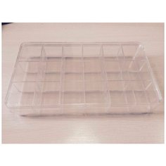 Контейнер для бисера большой прозрачный 16x28,5x4,5 см Нет бренда