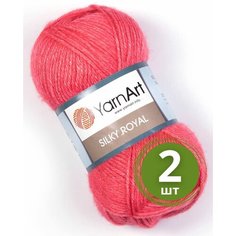 Пряжа YarnArt Silky Royal (ЯрнАрт Силк Роял) 2 мотка цвет 432, Розовый, 35% шелковая вискоза, 65% мериносовая шерсть, 50г, 140 м