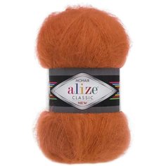 Пряжа Alize Mohair classic new терракот (36), 5 шт