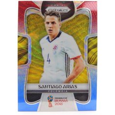 Коллекционная карточка Panini Prizm FIFA World Cup Russia 2018 #44 Santiago Arias - Red Blue Wave S0217