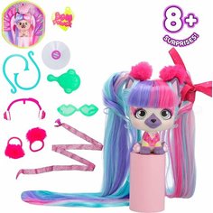 Фигурка Игрушка VIP Pets Модные щенки VIP Natty серия Bow Power IMC Toys