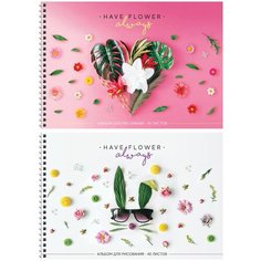 Альбом для рисования 40л, А4, на гребне ArtSpace "Стиль. Here and now", 2 шт