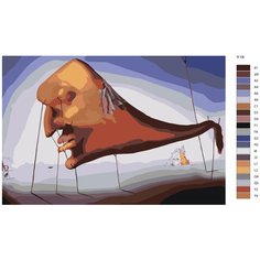 Картина по номерам Y-18 "Репродукция Сальвадора Дали- Сон " 70x110 Brushes Paints
