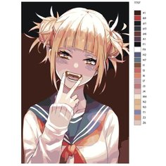 Картина по номерам T707 "xимико Тога. Аниме Моя геройская Академия" 70x110 Brushes Paints
