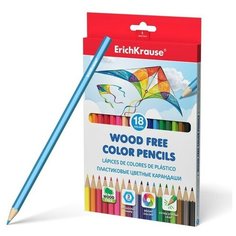 ErichKrause Пластиковые цветные карандаши 18 цветов, ErichKrause, шестигранные