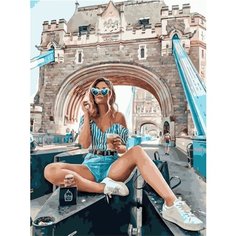 Картина по номерам Стильная путешественница 40х50 см Hobby Home