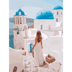 Картина по номерам Приятная прогулка по Санторини 40х50 см Hobby Home