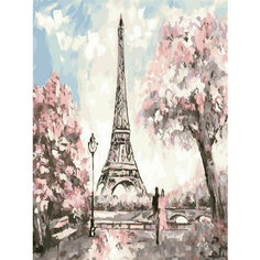 Картина по номерам Весенний Париж 40х50 см Hobby Home
