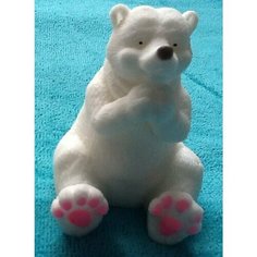 Форма для мыла Белый медведь сидит Hobby Page