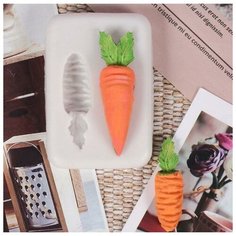 Молд силикон "Морковки" 2 предмета 1,2х4х6 см Noname