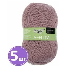 Пряжа Семеновская пряжа A-elita (1042), светлый ковыль 5 шт. по 100 г