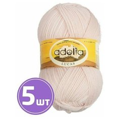 Пряжа Adelia LUCAS (31), бледно-розовый, 5 шт. по 100 г