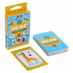Настольная игра "мемо. Животные", 2 шт. Десятое королевство