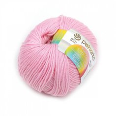 Пряжа Пехорка Детский каприз, мериносовая шерсть, фибра, 10х50 г, 225 м, цвет 180 светлая бегония