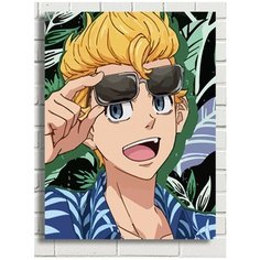 Картина по номерам аниме Токийские мстители (Манджиро, Кен, Баджи, Казутора) - 6681 В 30x40