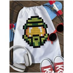 Мешок для сменной обуви пиксель арт - 6862 Brut Boxers